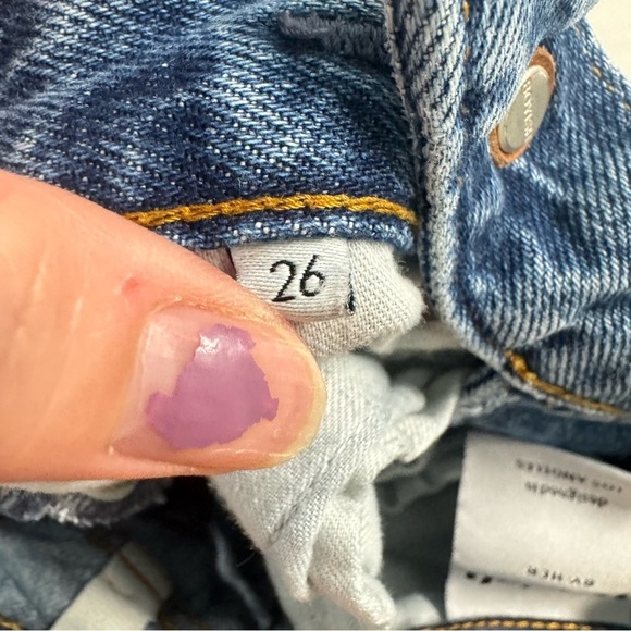 Boyish by Her 26 The Casey Crossover Asymmetrical in Rear Window Wash Jeans - Picture 6 of 12